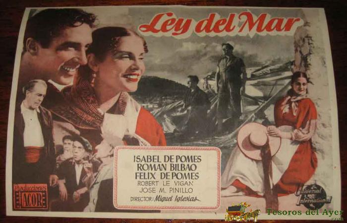 Ley del mar - publicidad teatro navarro