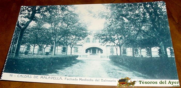 Antigua postal de caldas de malavella (gerona) - fachada mediodia del balneario vichy catalan - thom