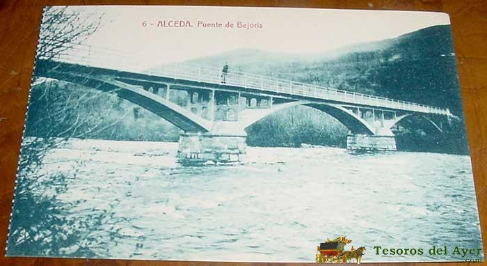 Antigua postal de alceda - ontaneda - puente de bejoris - santander - ed. fernandez - no circulada.