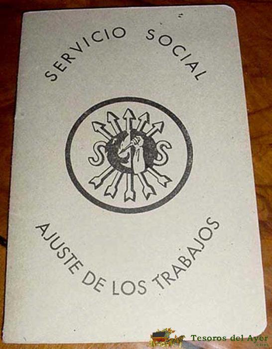 Cartilla del servicio social  - ajuste de los trabajos - departamento provincial de zamora - año 193