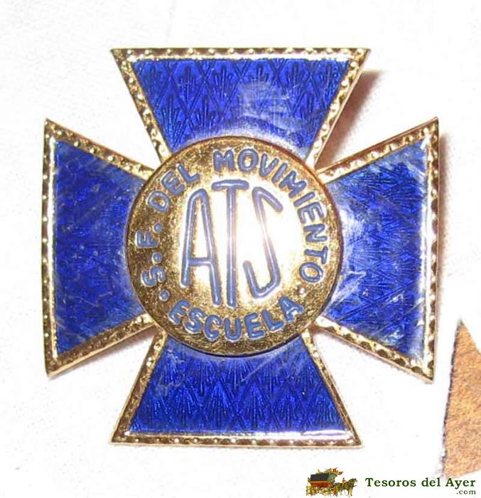 Emblema metálico de cuello de las enfermeras de la sección femenina de fet y de las jonsn- escuela a